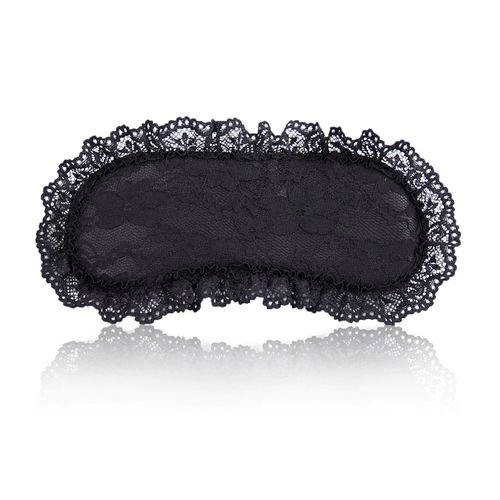 Bound lace erotic mask, black color