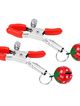 Steel nipple clamps, red bell strawberry