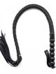 Black solid leather whip, straps and solid handle