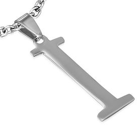 Písmenko I na retiazku, prívesok z chirurgickej ocele