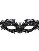 Lace black mask with ribbon - Ingrid
