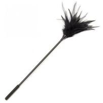 Feather tickle, black color, wand