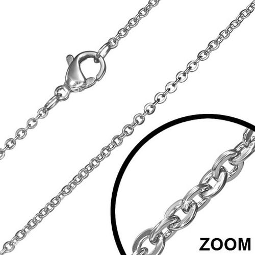Retiazka na krk z chirurgickej ocele, vzor Rolo - 2/440 mm