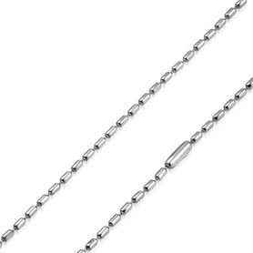 Armádna retiazka z chirurgickej ocele, strieborná farba - 2,4/590 mm