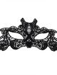 Lace black mask with ribbon - Anna