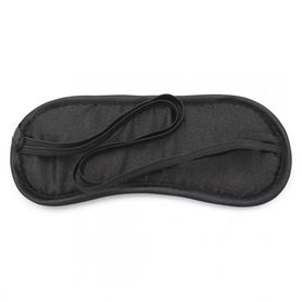 Black satin mask, rubber band
