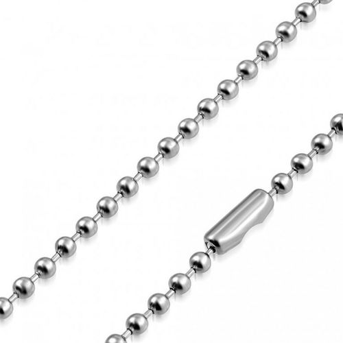 Army chain made of surgical steel, silver color - 1.5 / 590 mm