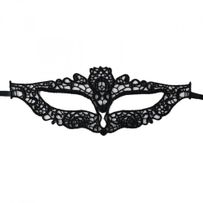Lace black mask with ribbon - Anastasia