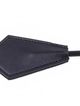 Small tickle, black feather and leather, pink ribbon