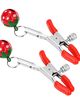 Steel nipple clamps, red bell strawberry