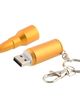 USB prívesok na kľúče, nábojnica matnej zlatej farby, karabínka - 8GB