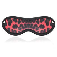 Růžovo-černá erotická škraboška, leopardí vzor