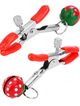 Steel nipple clamps, red bell strawberry