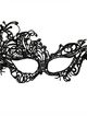 Lace black mask with ribbon - Eva