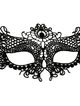 Lace black mask with ribbon - Nataly