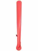 BDSM long slap, red smooth faux leather