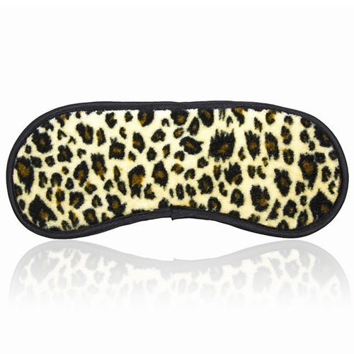 Měkka škraboška s leopardím vzorem, satén