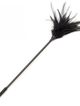 Feather tickle, black color, wand