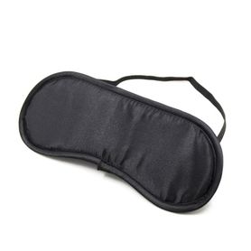 Black satin mask, rubber band