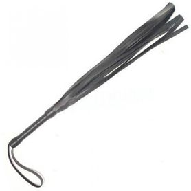 Black small leather whip, straps