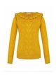 Women's knitted sweater with a collar yellow Dio Women's knitted sweater with a collar yellow Dio