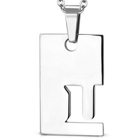 Prívesok známka z ocele, strieborná farba, znamenie zverokruhu - "BLÍŽENCI"