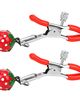 Steel nipple clamps, red bell strawberry