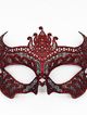 Lace red mask with ribbon - Evil
