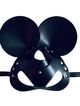 Čierna kožená maska myš, cvoky a opasok - Mickey Mouse