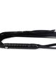 BDSM leather black whip, cut strips