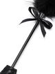 Black tickler with ribbon, velvet and lace spanking paddle