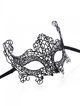 Lace black mask with ribbon - Athena