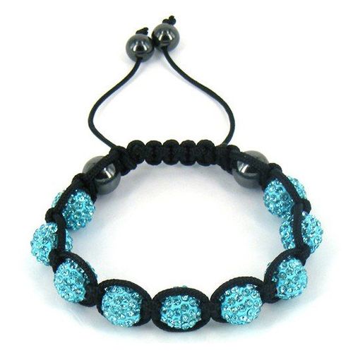 Tyrkysový shamballa náramok pre ženu, bižutéria