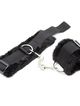 Handcuffs, hairy black straps