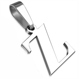 Písmenko "Z" na retiazku, prívesok z chirurgickej ocele