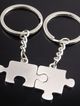 Kľúčenky pre dvoch, puzzle, symbol "Ona" a "On"