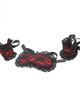 Erotic set, lace mask and handcuffs, two colors