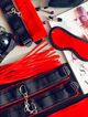 Erotic set of toys, black and red color - 8 pcs
