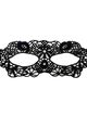 Lace black mask with ribbon - Emily