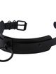 Černý erotický kožený choker, kovové elementy