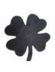 Nipple stickers, black four-leaf clover