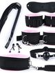Erotic set of toys, black and pink color - 8 pcs