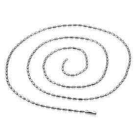 Armádna retiazka z chirurgickej ocele, strieborná farba - 2,4/590 mm