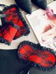 Erotic set, lace mask and handcuffs, two colors