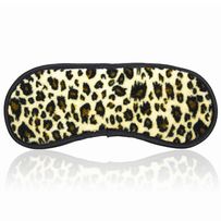 Měkka škraboška s leopardím vzorem, satén