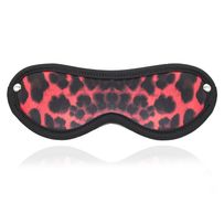 Pink-black erotic mask, leopard pattern