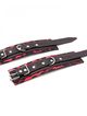 Handcuffs, red-black leopard pattern