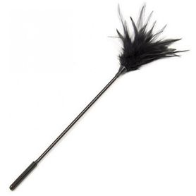 Feather tickle, black color, wand