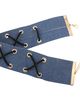 Náhrdelník choker, rifľovina a čierna šnúrka - bižutéria