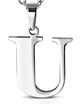 Písmenko "U" na retiazku, prívesok z chirurgickej ocele